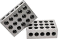 Pair 1" x 2" x 3" Precision Steel 1-2-3 123 Blocks 23 Holes