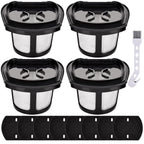 4 Pack 2390A Filter Replacement for Bissell Pet Hair Eraser Filter Hand