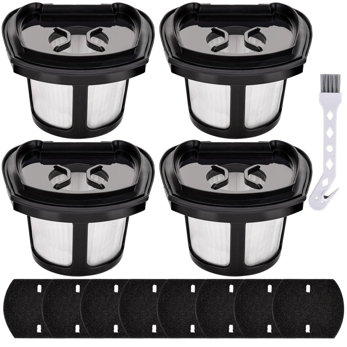4 Pack 2390A Filter Replacement for Bissell Pet Hair Eraser Filter Hand