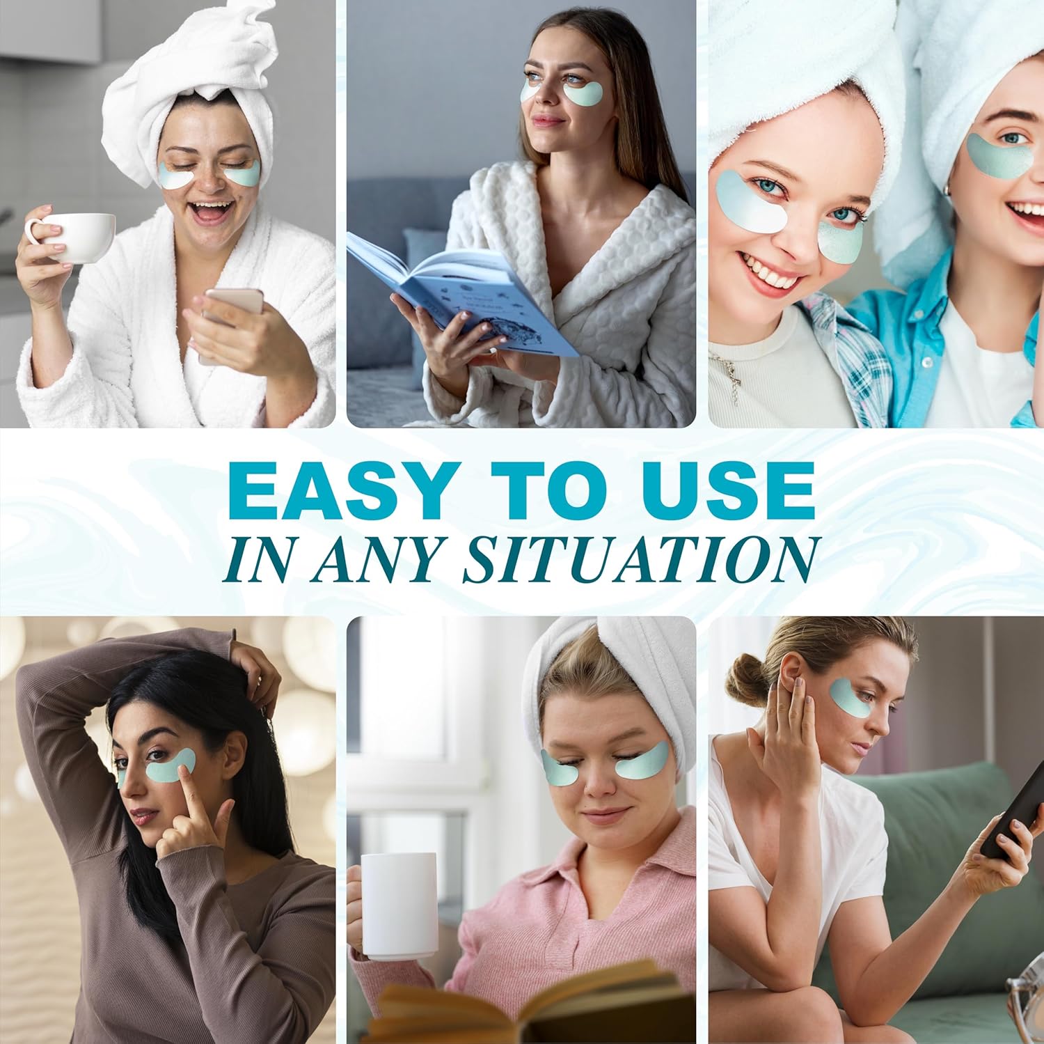 Under Eye Patches For Puffy Eyes And Dark Circles - Retinol Collagen Under Eye Masks - Reduce Wrinkles & Bags - Skin