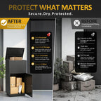 Package Delivery Box for Outside,Parcel Drop Box with Password Lock