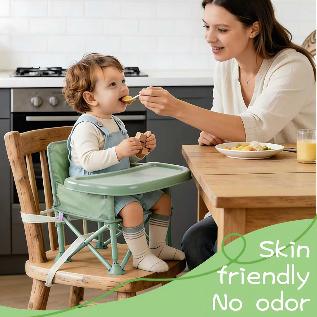 Portable Baby Chair,Portable 3-in-1 Baby Booster Seat with Tray,Folding Toddler High Chair for Travel,Camping, Home &