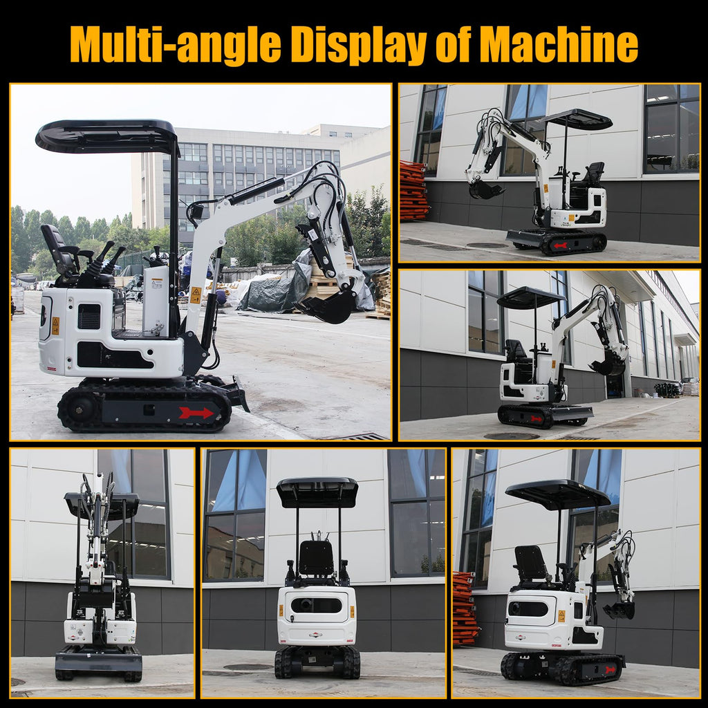 2650lb Mini Excavator with 13.5HP Gas Engine