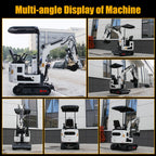 2650lb Mini Excavator with 13.5HP Gas Engine