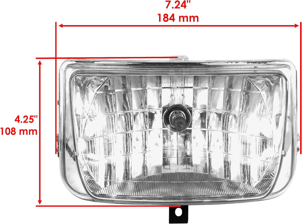 Caltric HeadLight Assembly with Bulb compatible with Honda TRX500FA Foreman Rubicon 500 4X4 2005-2009