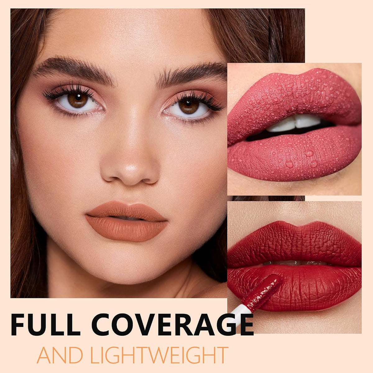 Nude Lipstick Long Lasting Lipsticks for Women Smudgeproof