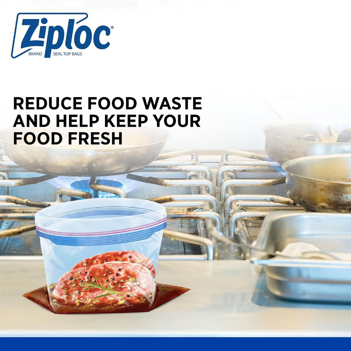 Ziploc Gallon Freezer Bags, Grip n Seal, 250 Count