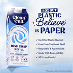 Dish Soap Liquid Refill (32oz, 1 Pack) - Plant Based Cleaning Power - Dish Soap that Cuts Grease & Grime - Free of