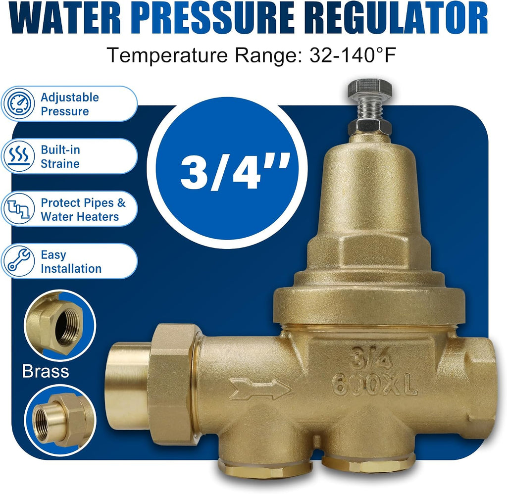 34-600XL 3/4 inch water Pressure Reducing Valve, FNPT inlet x FNPT outlet