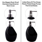 Replacement Soap Pumps for Bottles, Brushed Nickel, 4-Pack