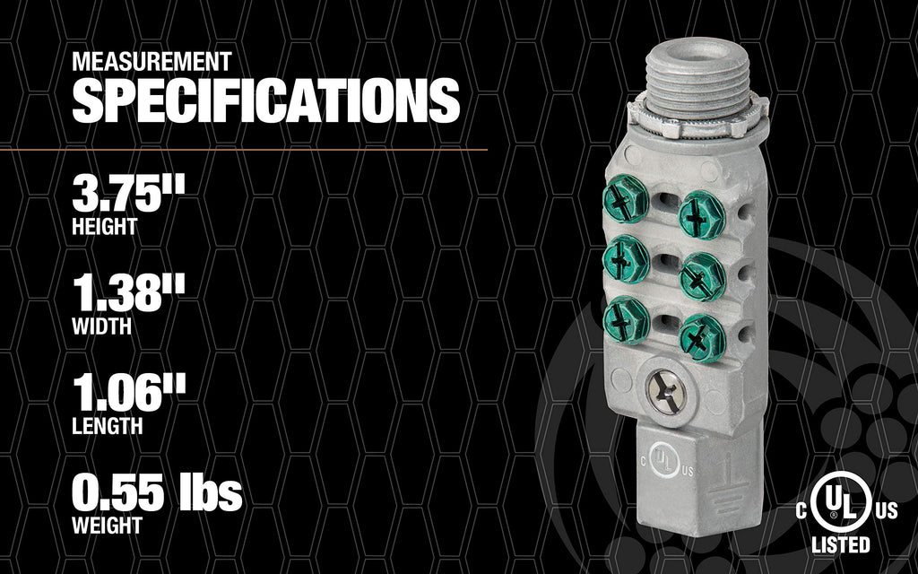 Southwire MEIBB 1/2 in. Inline Intersystem Bonding Bridge Connector
