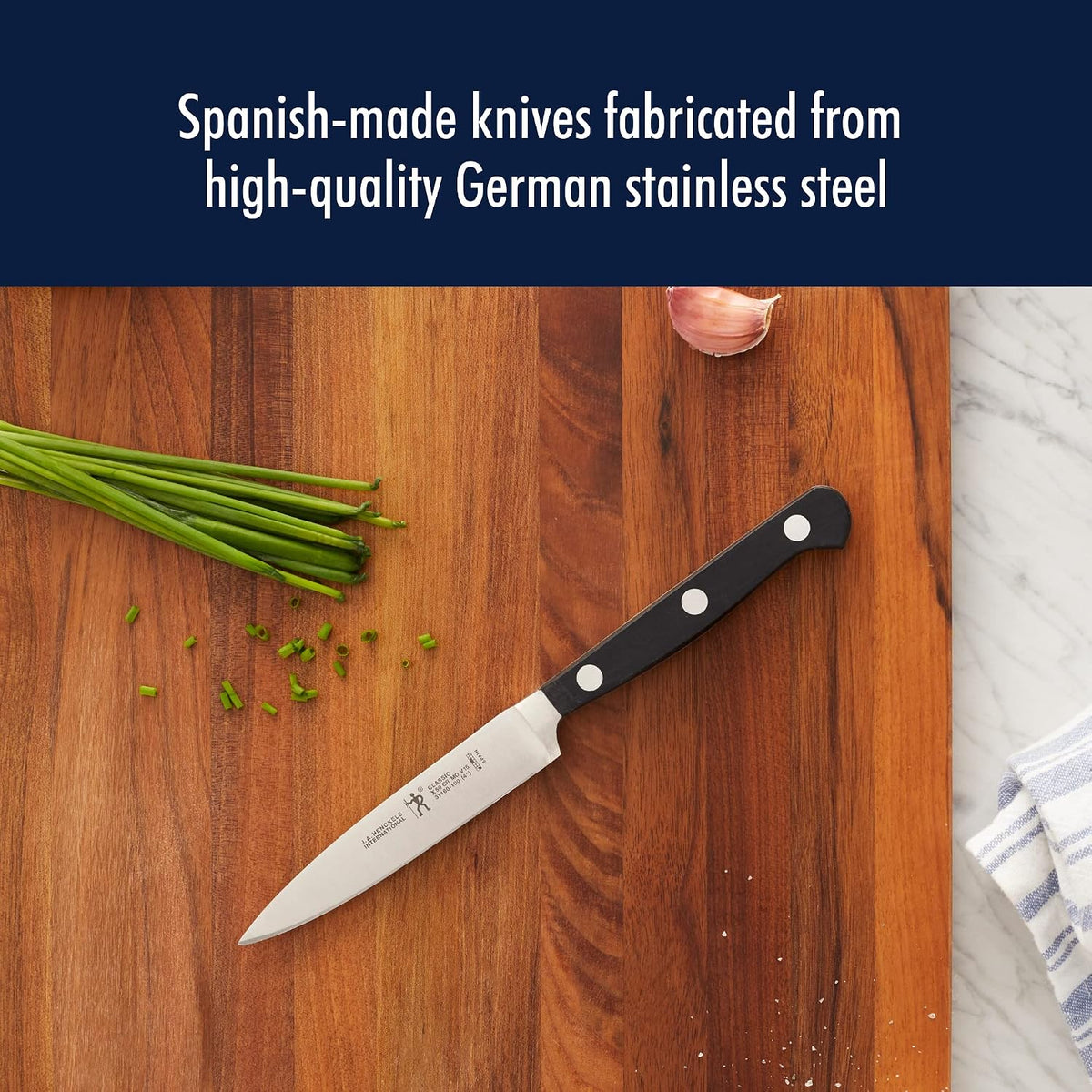 Classic 3-Pc Starter Chef Knife Set, Razor-Sharp German Engineered