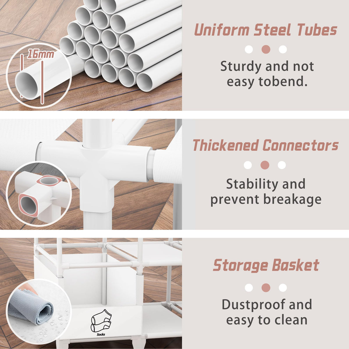 Portable Closet, Easy Assembly, Large Capacity Wardrobe Closet
