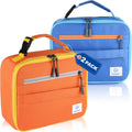 Kids Insulated Lunch Box for Boys Girls,2 Packs,Back to School | Thermal Meal Tote Kit,Soft Reusable Lunch
