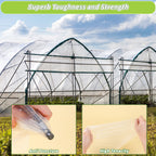 6 Mil Greenhouse Plastic Sheeting, 10 x 50 FT Clear Polyethylene Film