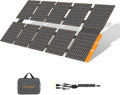 100W Portable Solar Panel - 24% High Efficiency, IP67 Waterproof, QC3.0 USB-A/USB-C/DC Output for Small Power