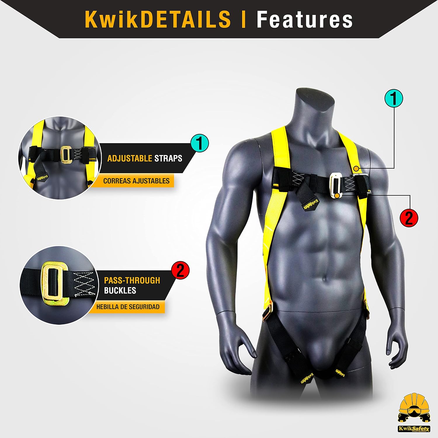 TORNADO Safety Harness ANSI OSHA Fall Protection Gear