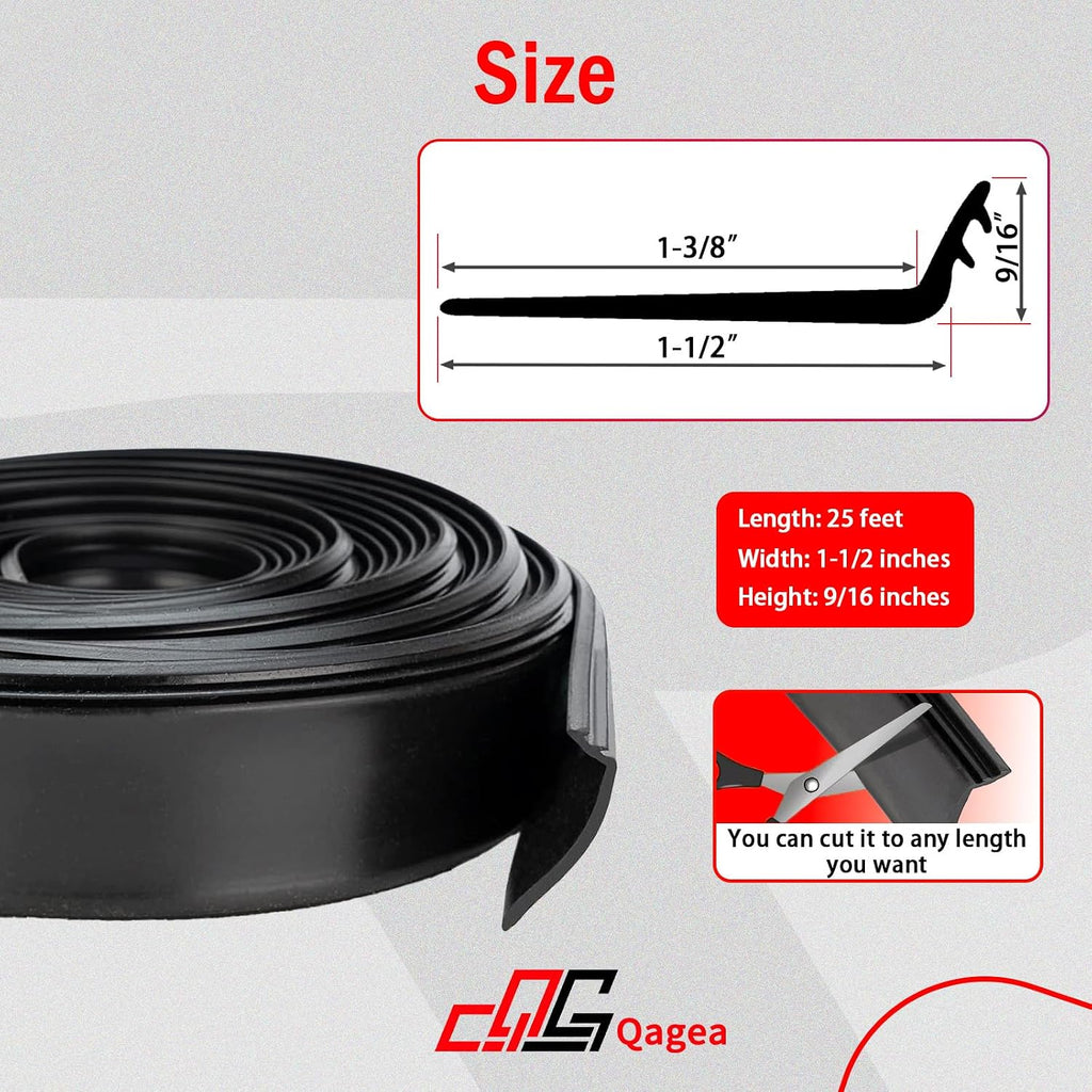 RV Slide Out Wiper Seal 1-1/2" R854056, 25'