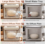 Folding Dough Proofer Box with Humidification Function, Sourdough Proofer Box Temp Control 48H Timer & Humidity