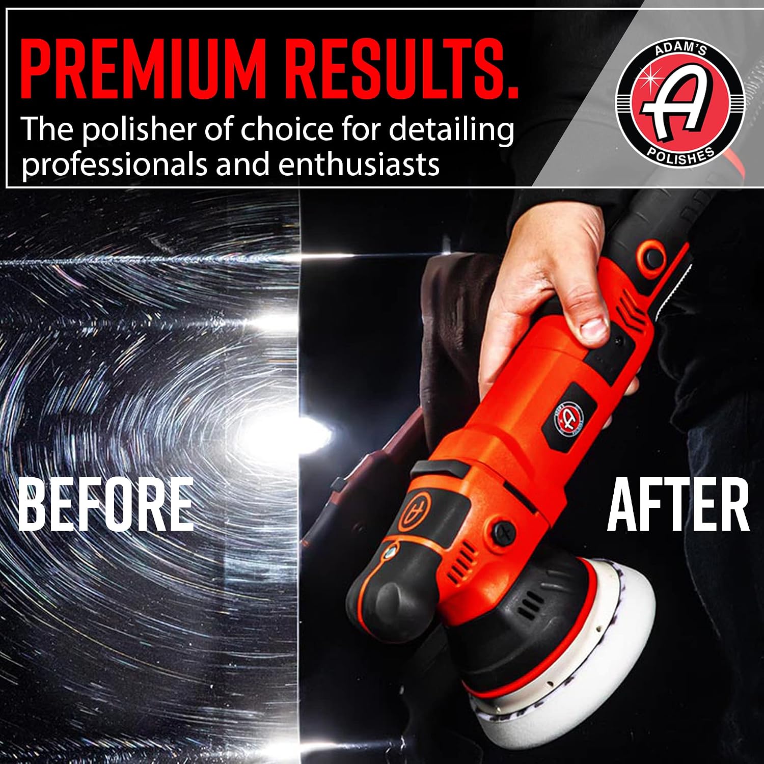 SK Pro 15mm Car Polisher - Professional Buffer Polisher For Car Detailing | Use W/Car Polish, Polishing Compound, or