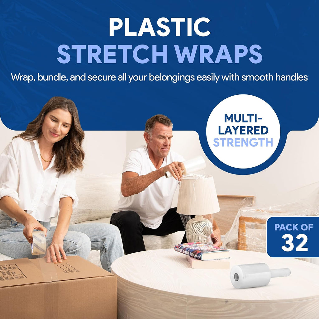 5" Plastic Stretch Wrap with Handles