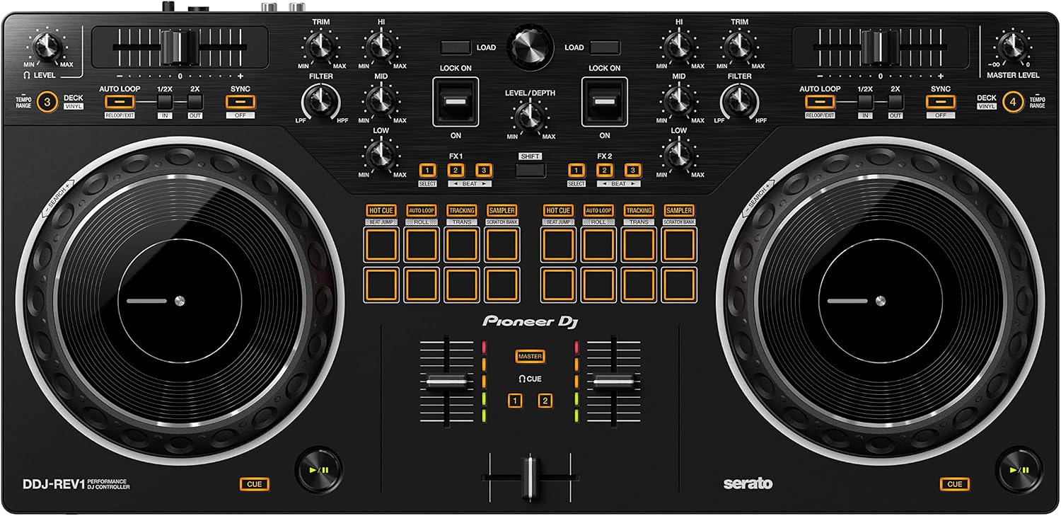 DDJ-REV1 2-deck Serato DJ Controller, Black