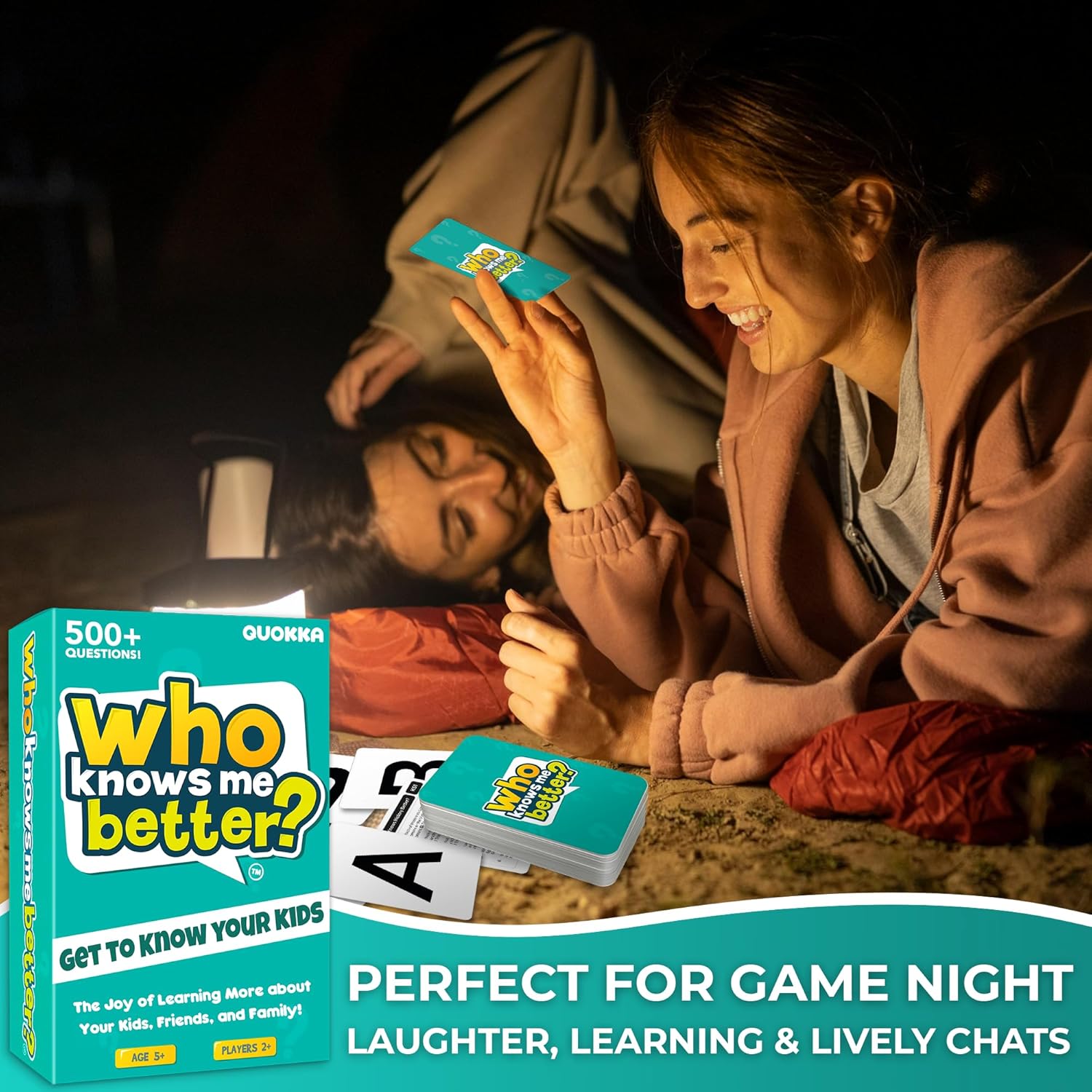 Family Board Games for Kids and Adults - Trivia Card Games for Kids 8-12 and Adults - Who Knows Me Better for Family