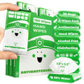 Impossibly Compact Travel Antibacterial Wipes Hand Sanitizer - 99% Water and Aloe - Safe for Sensitive Skin, Hand