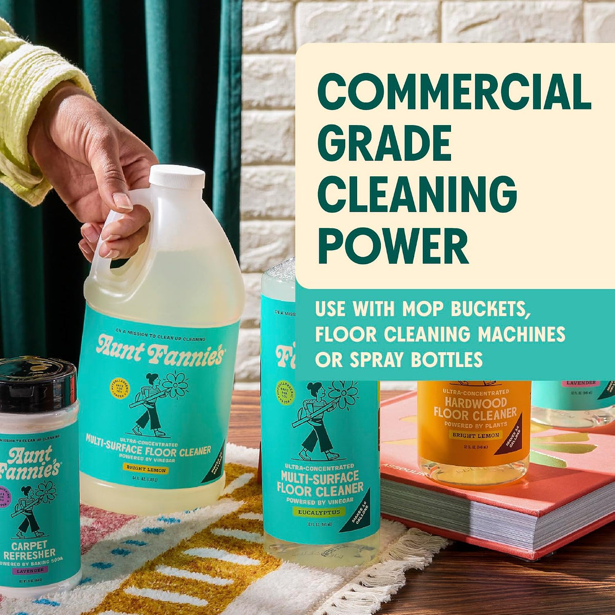 Ultra Concentrated Vinegar Floor Cleaner, Bright Lemon, 64 oz