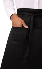 Unisex Reversible Server Apron, Black, One Size