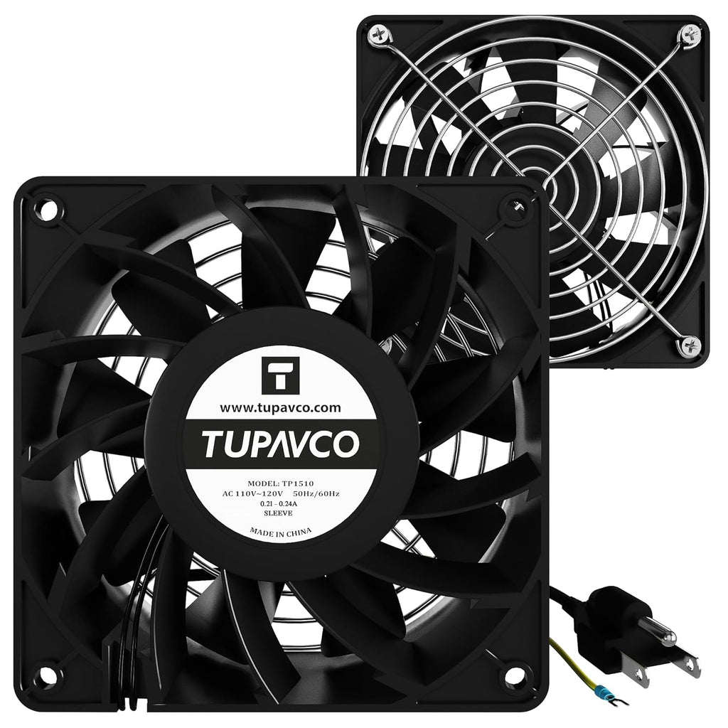 Network Cabinet Fan (2pc) for Server Rack Cooling - Tupavco TP1510