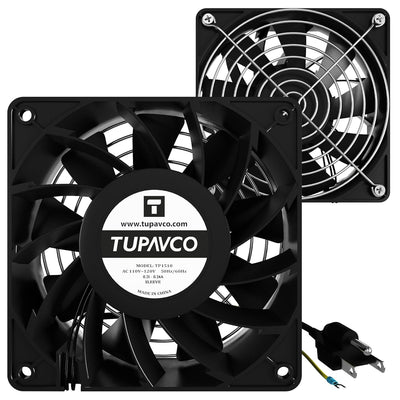 Network Cabinet Fan (2pc) for Server Rack Cooling - Tupavco TP1510