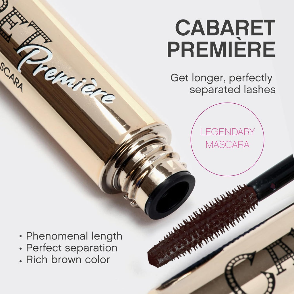 Cabaret Premiere Brown Mascara, Volume and Length, Defining, Curling, No Flaking, No Clumping, Smudge Proof