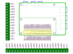 DIN Rail Mount Screw Terminal Block Adapter Module for Raspberry Pi 5 4B 3B+ 3B 3A+ 2B 1B+ 1A+ Zero-W ZERO-2W