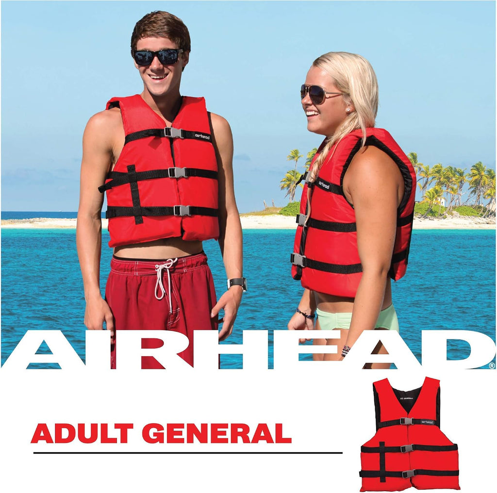 General Purpose Life Jacket for Adults & Kids - US Coast Guard Approved Life Vest for Men, Women, Youth, Child &
