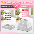 300 Pcs Mylar Bags 3 Size, White Resealable Smell Proof Bag Sealable