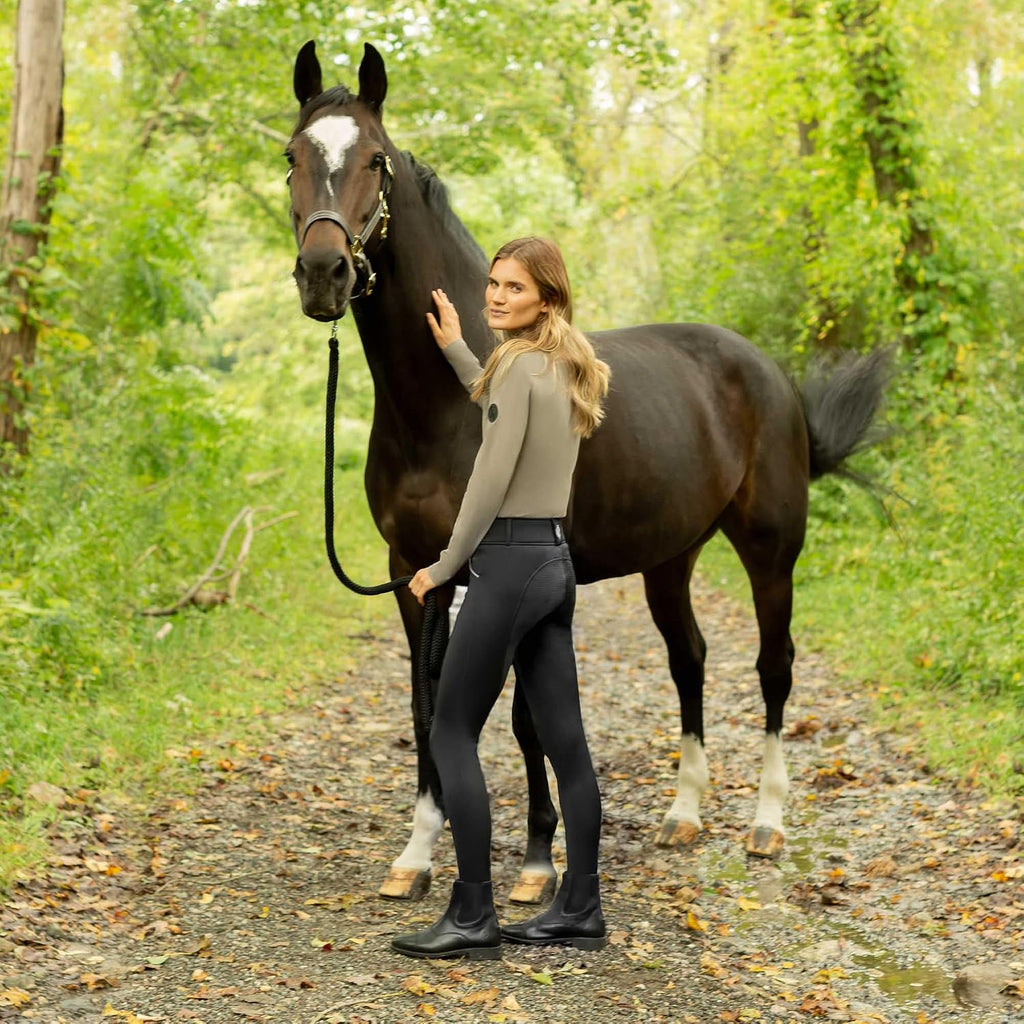 Tyra Womens Zip-Up Starter Paddock Boots | Equestrian Horse Riding Synthetic Leather Boots