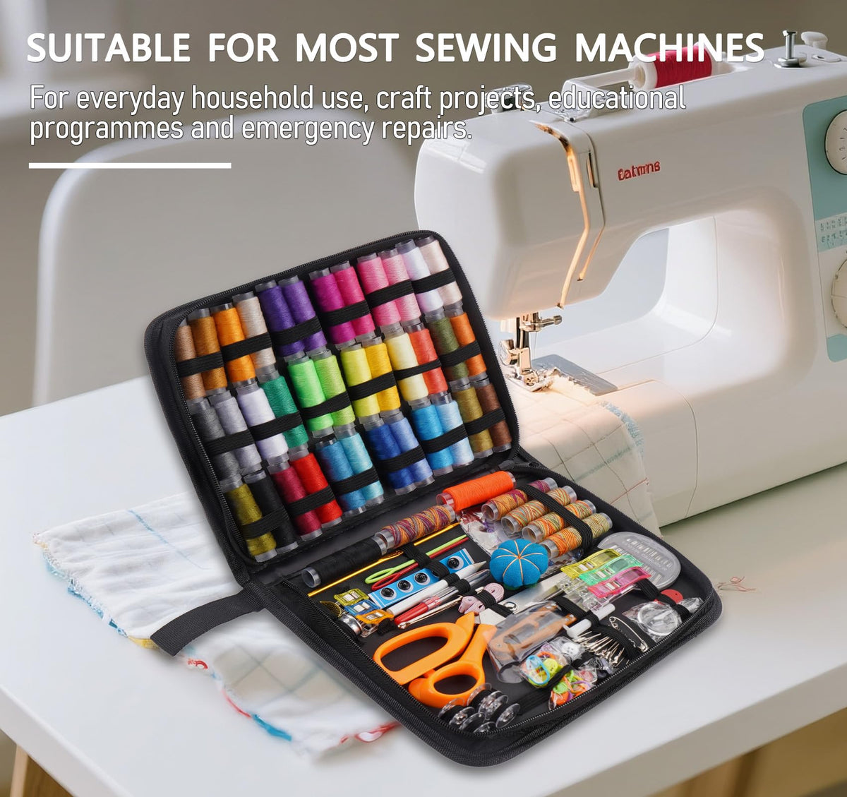 189 Pcs Sewing Kit for Adults, Beginners, 43 Color