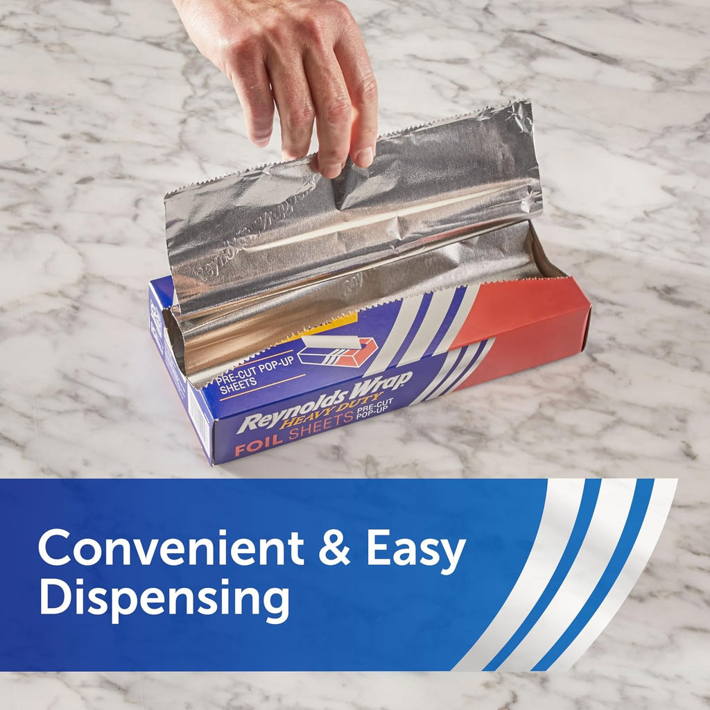 Wrap Heavy Duty Foil Sheets, 30 Sheets (Pack of 5), 150 Total