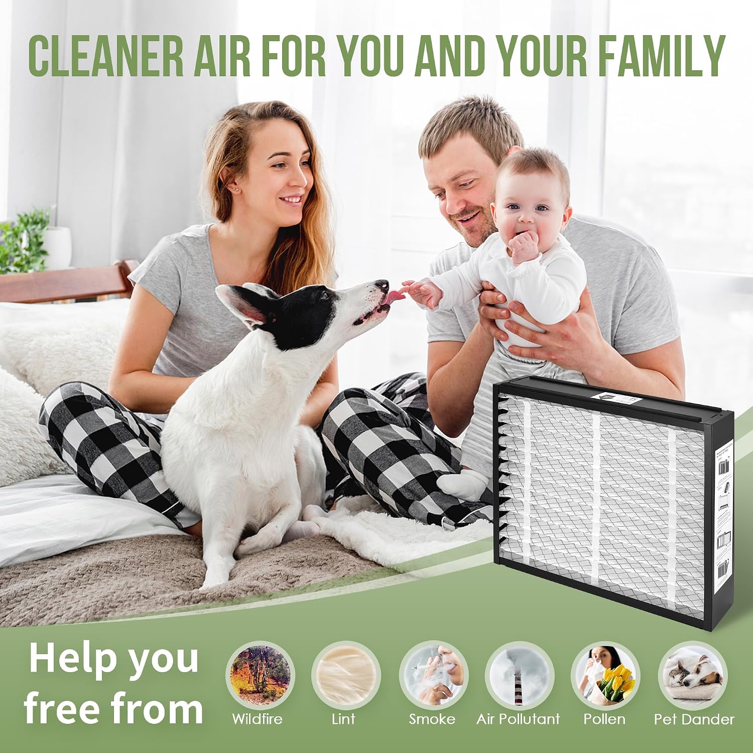 20x25x4 Furnace Filter Replacement for Lennox X6673 & Honeywell FC100A1037 | MERV 13 Pleated HVAC Air Filters, Actual