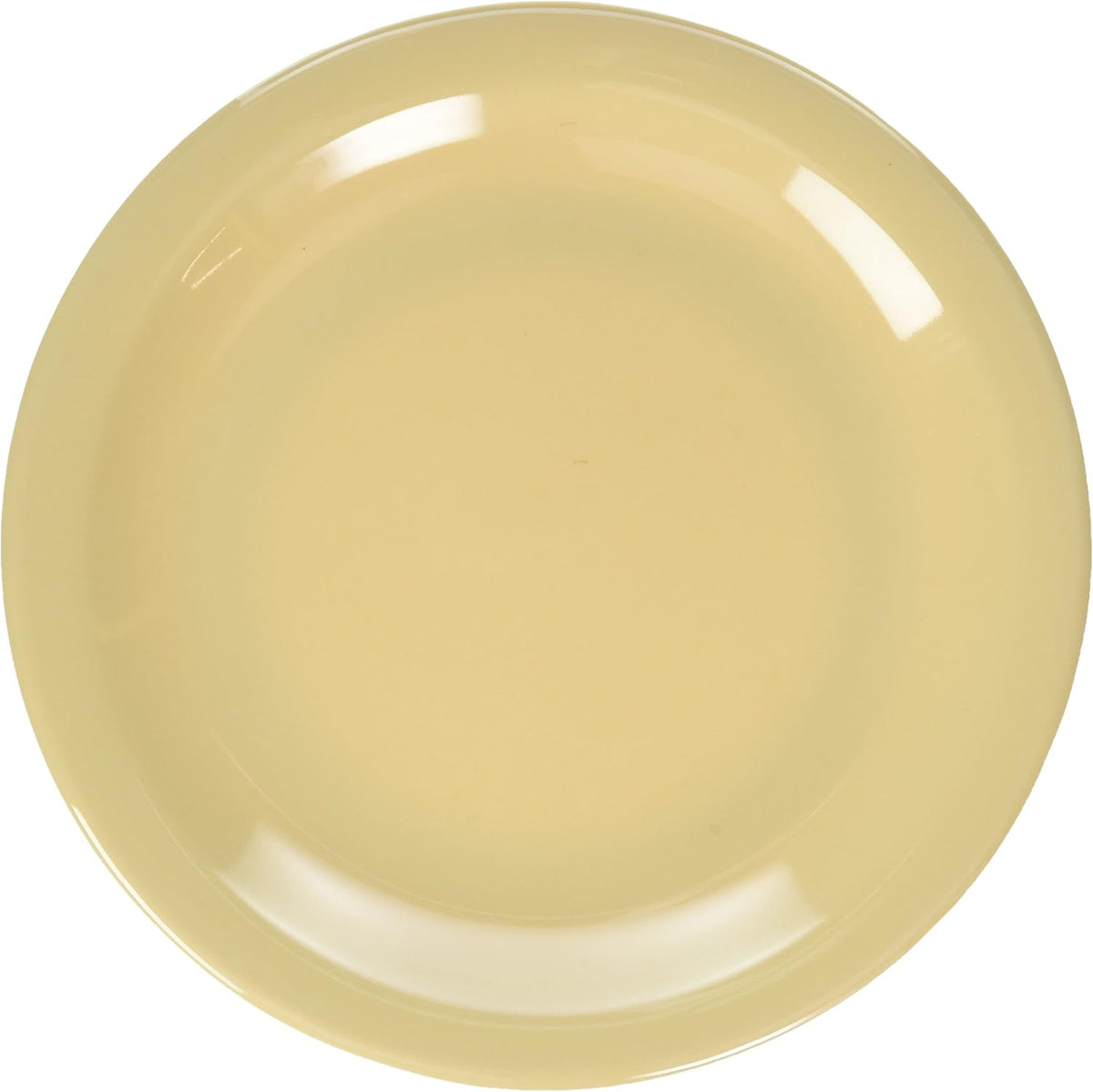 MMPR-6 Round Melamine Plate, 6.5-Inch, Tan, Medium (12 Count)