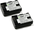 LP-E6, LP-E6N Battery (2-Pack) for Canon EOS 5D Mark II/III/IV, 5DS, 5DS R, 6D, 6D Mark II, 7D, 7D Mark II, 70D, 80D