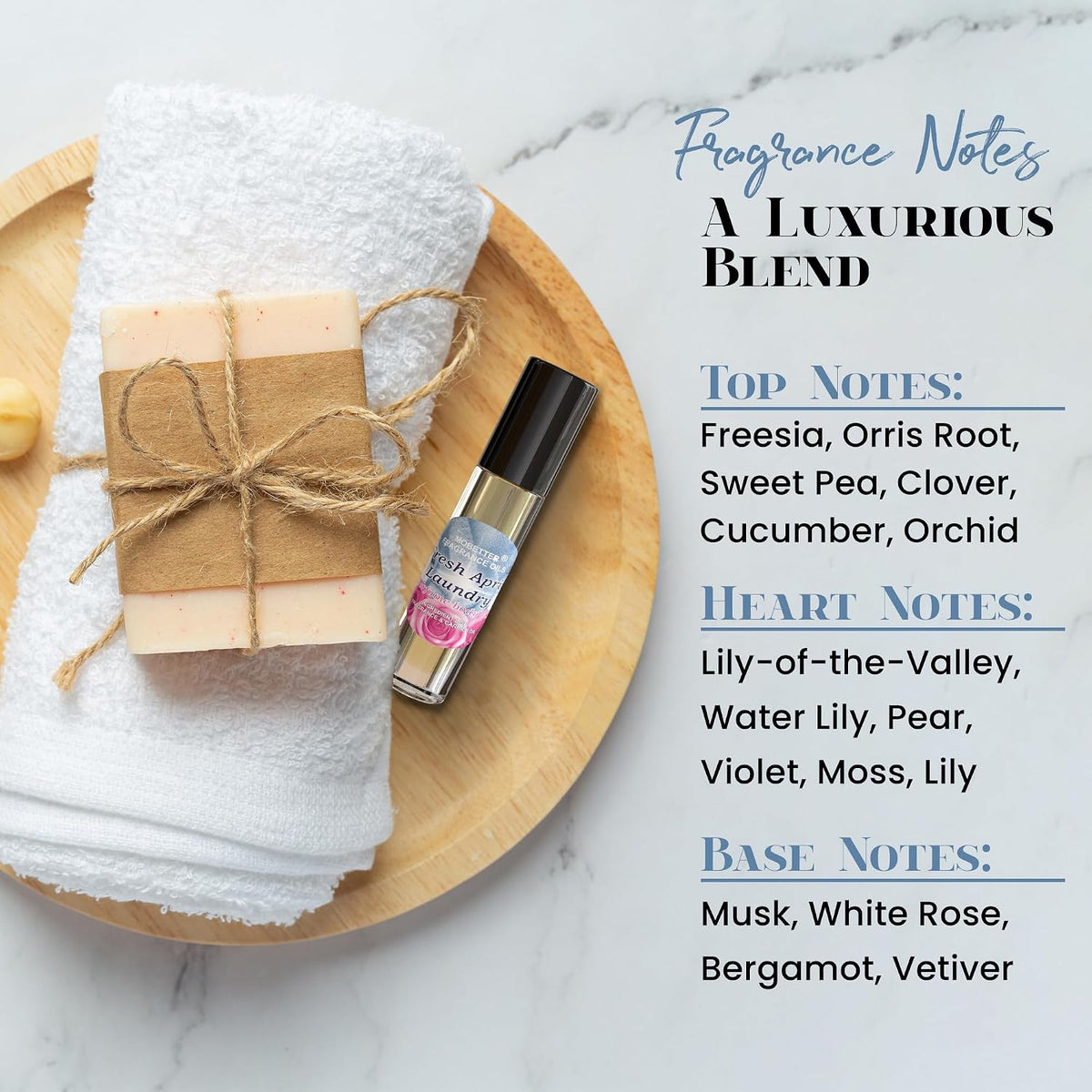 Fresh April Laundry Perfume Body Oil Roll on Travel Size
