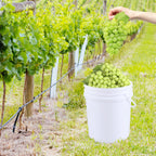 7-Gallon Bucket with Airtight Lid, 4-Pack Multi-Use Pails, White