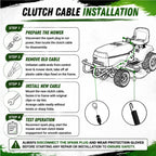 532435111 435111 532405110 Deck Engagement Clutch Cable Replacement