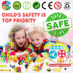 195 PCS STEM Toys, Building Sets for Kids 3+