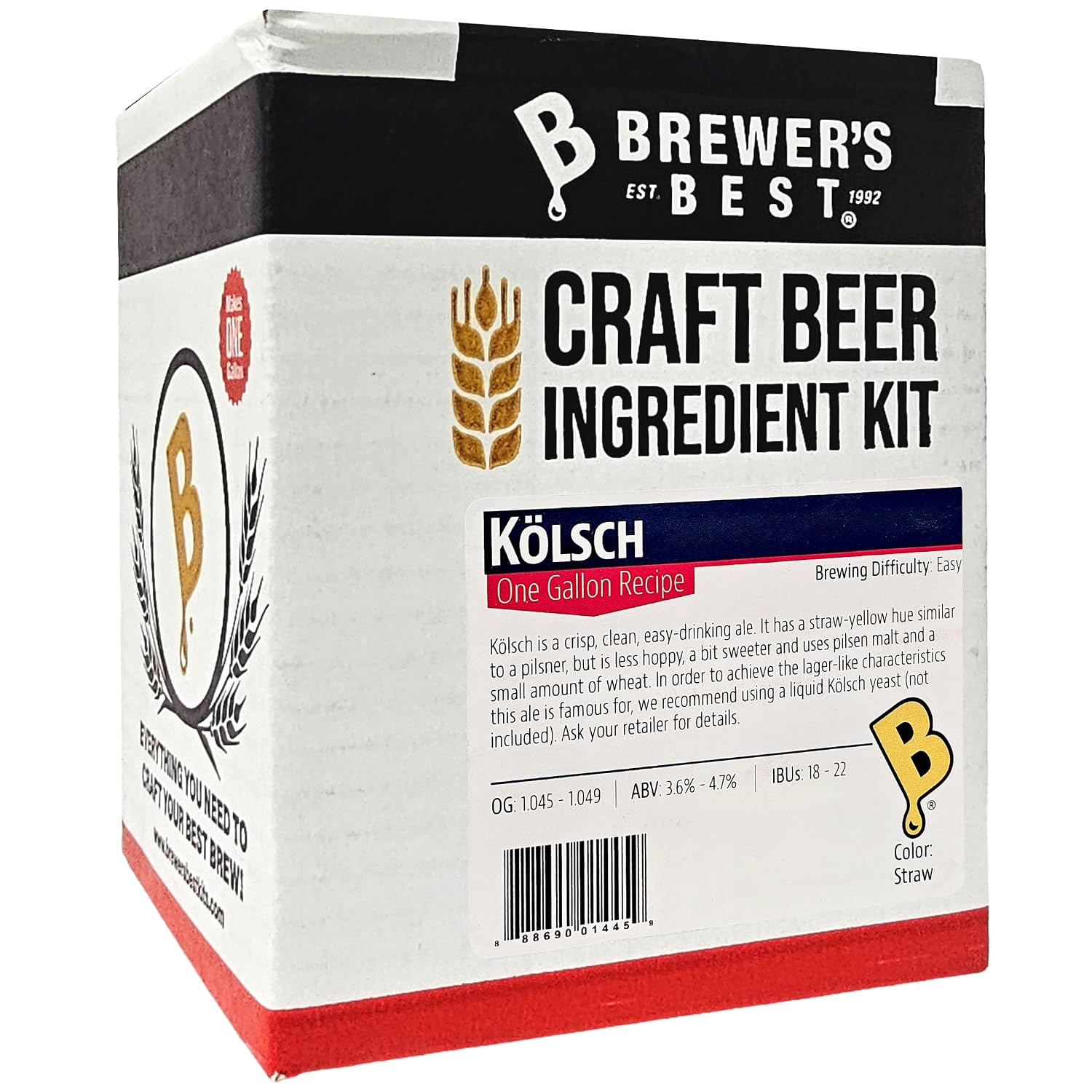 One Gallon Home Brew Beer Ingredient Kit (Kolsch)