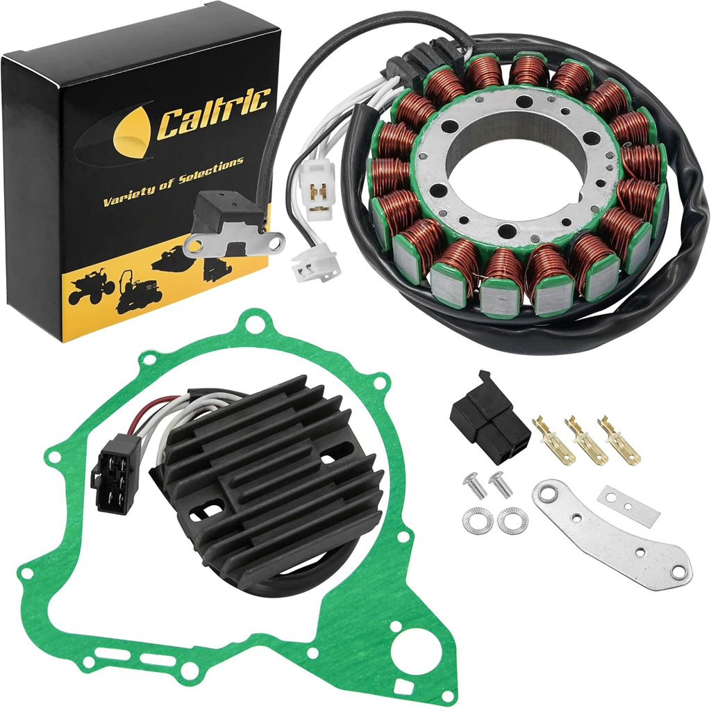 Caltric Stator and Regulator Rectifier with Gasket Compatible With Yamaha V Star 650 Xvs650 Classic 2004-2010