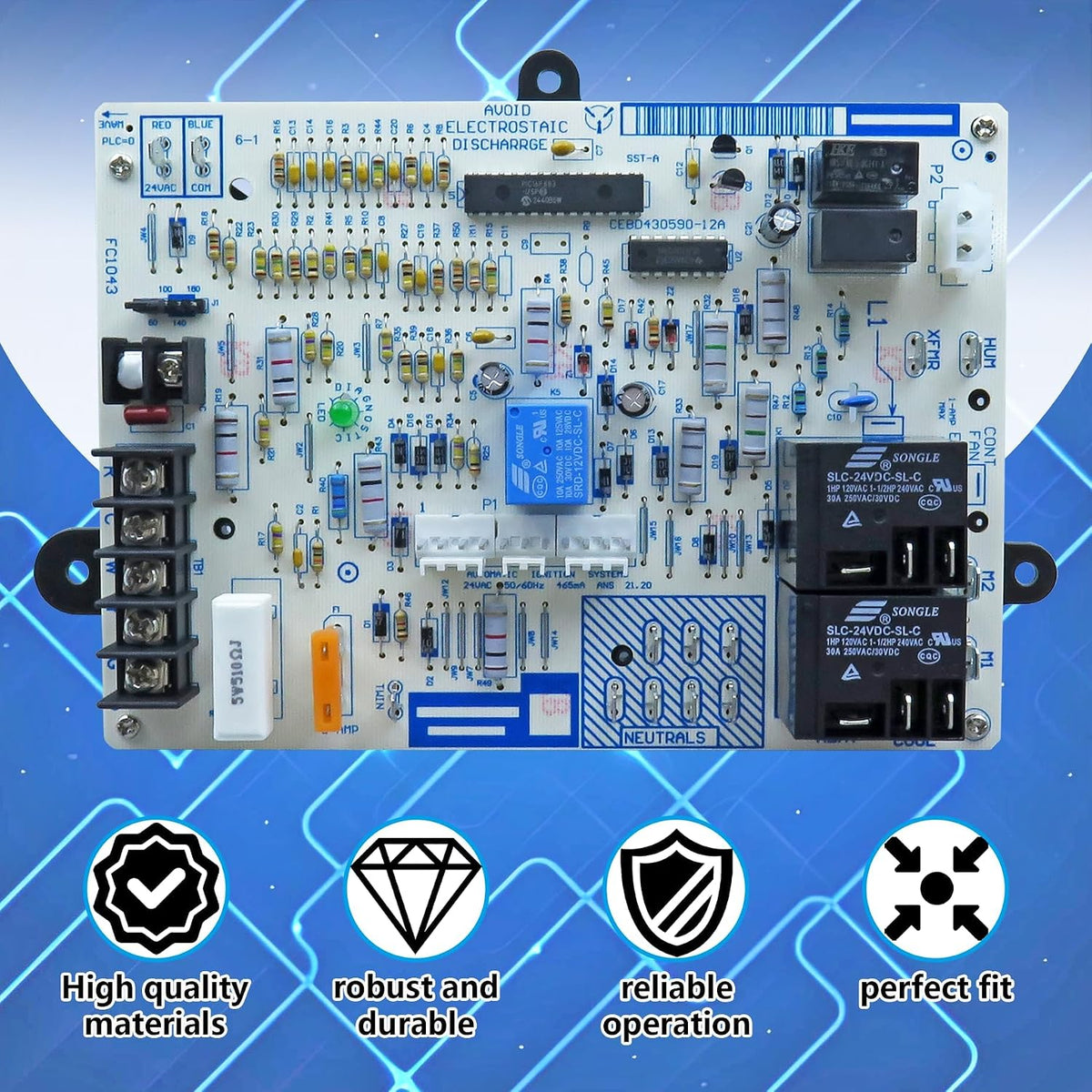 HK42FZ018 Furnace Control Board Replacement for 1172550 CEPL130590-01
