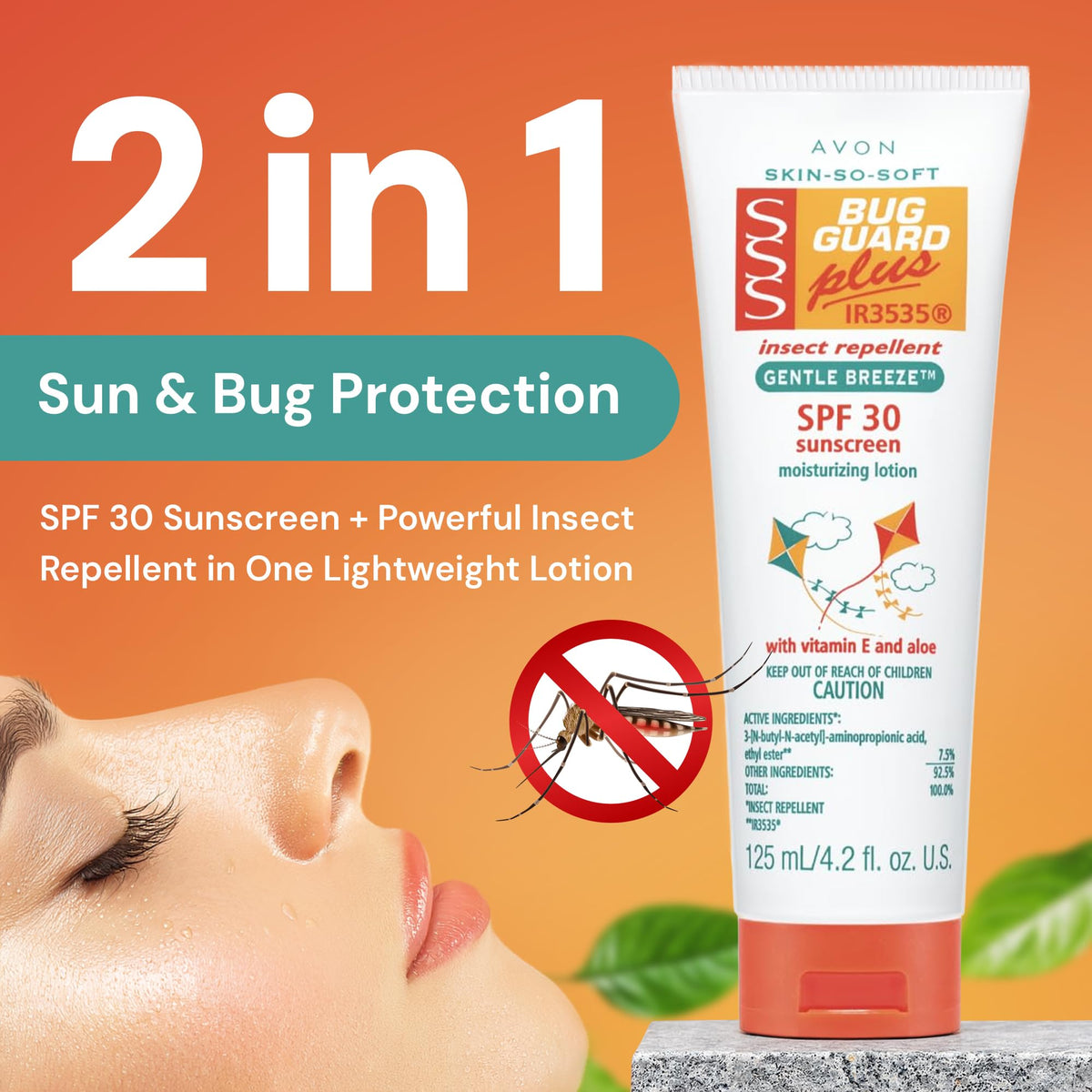 SSS Bug Guard Plus IR3535 Gentle Breeze SPF 30 Lotion - 4.2 oz